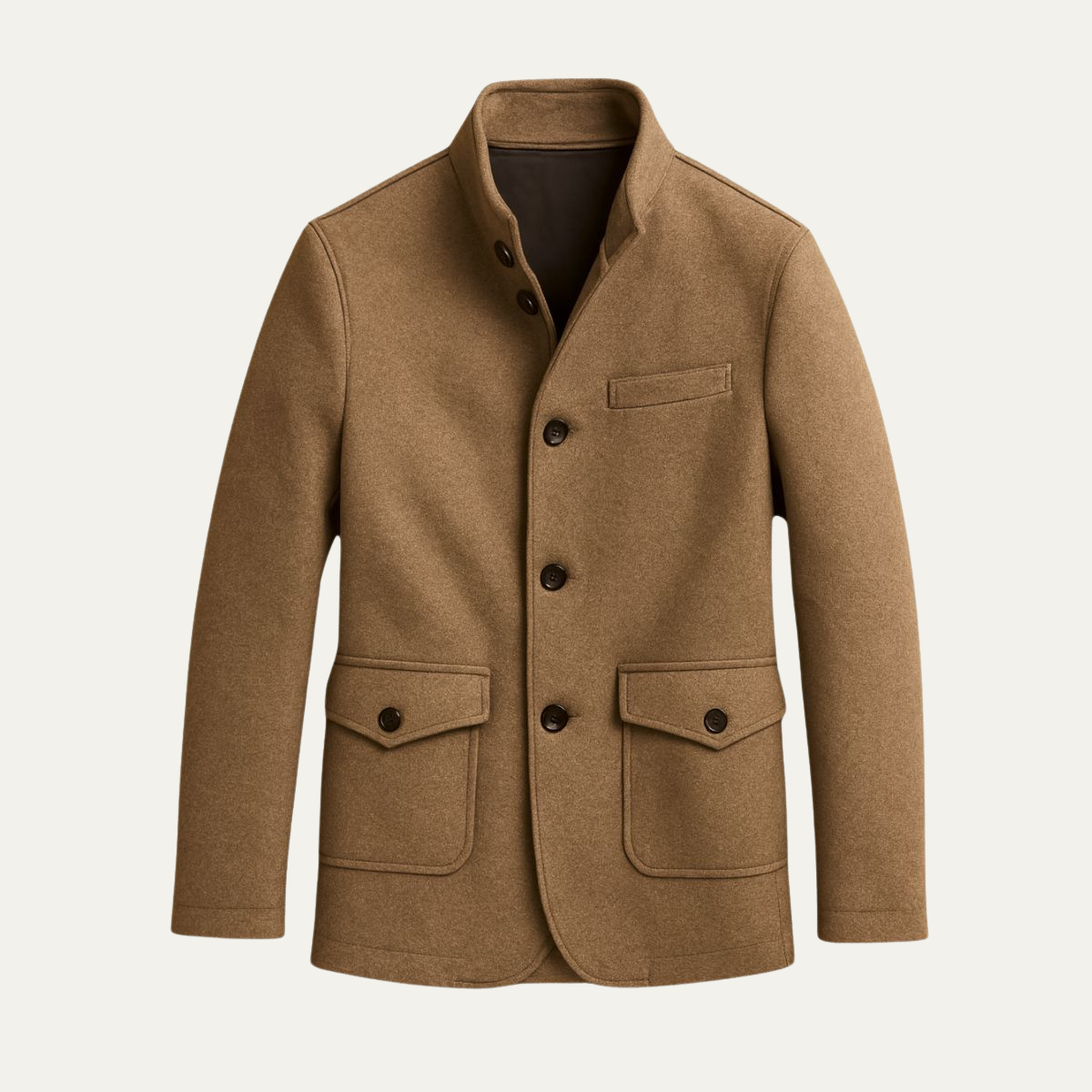 Herren Wollmantel Elegantes Design