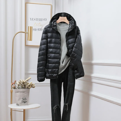 Gudrun Damen Winterjacke Kapuze Reißverschluss