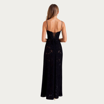 Damen Hochzeitsgastkleid Bustier Maxikleid