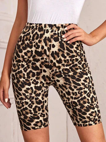 Eveloria Damen Radsportshort Leopardenmuster - Eveloria