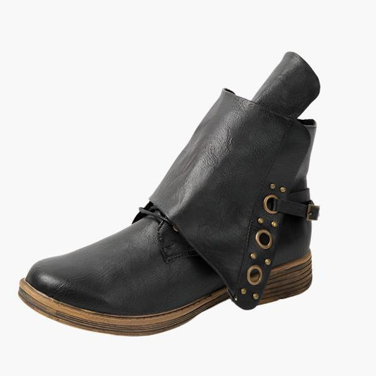 Eveloria Damen Stiefelette Rutschfest mit Seitenreißverschluss - Eveloria