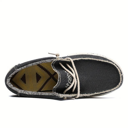 Herren Loafer Leicht Bequem Schwarz - Eveloria