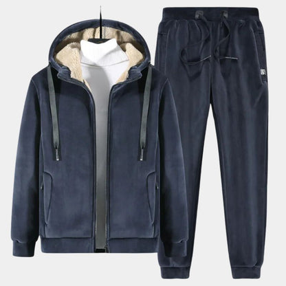 Eveloria Herren Trainingsanzug Wendbar Kordelzug Bequem