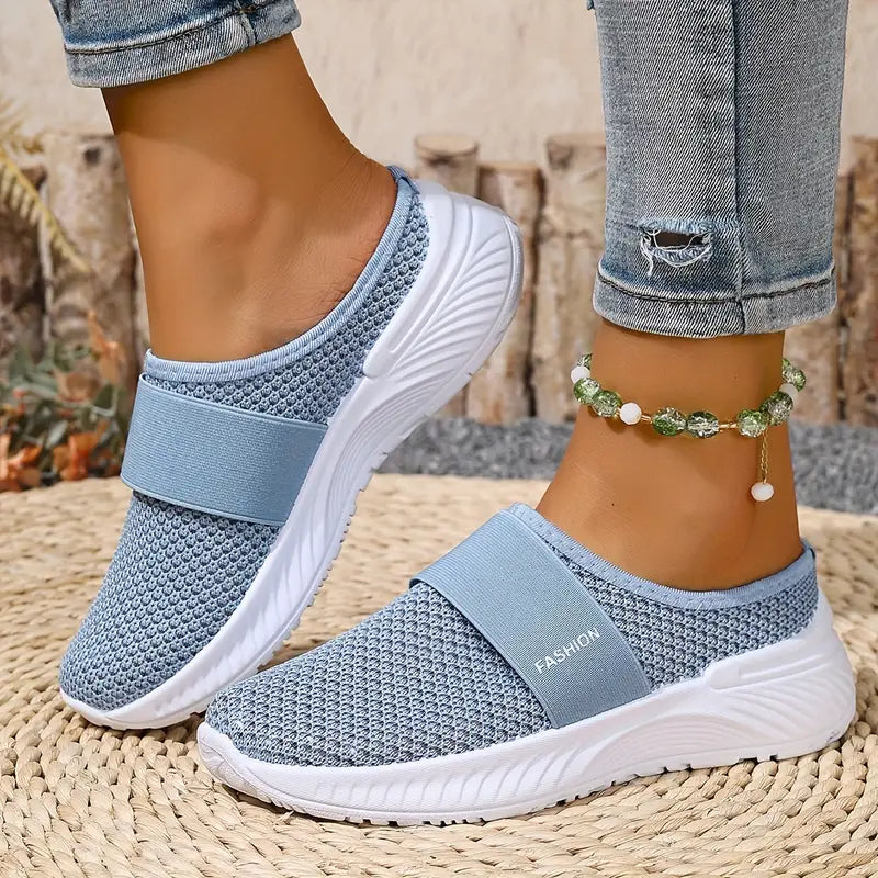 Eveloria Damen Orthopädische Slip On Schuhe Klettverschluss