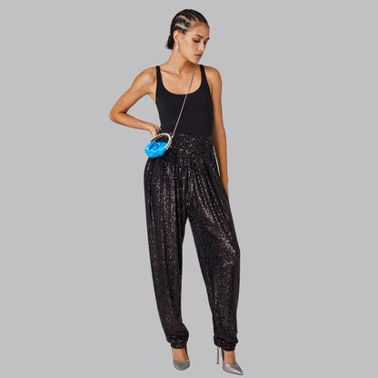 Damen Jogginghose Glitzer