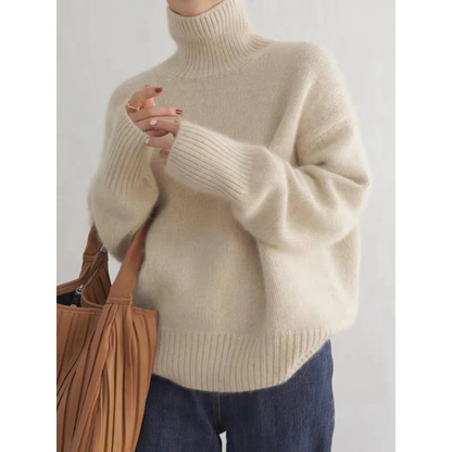 Damen Rollkragenpullover Loose Fit