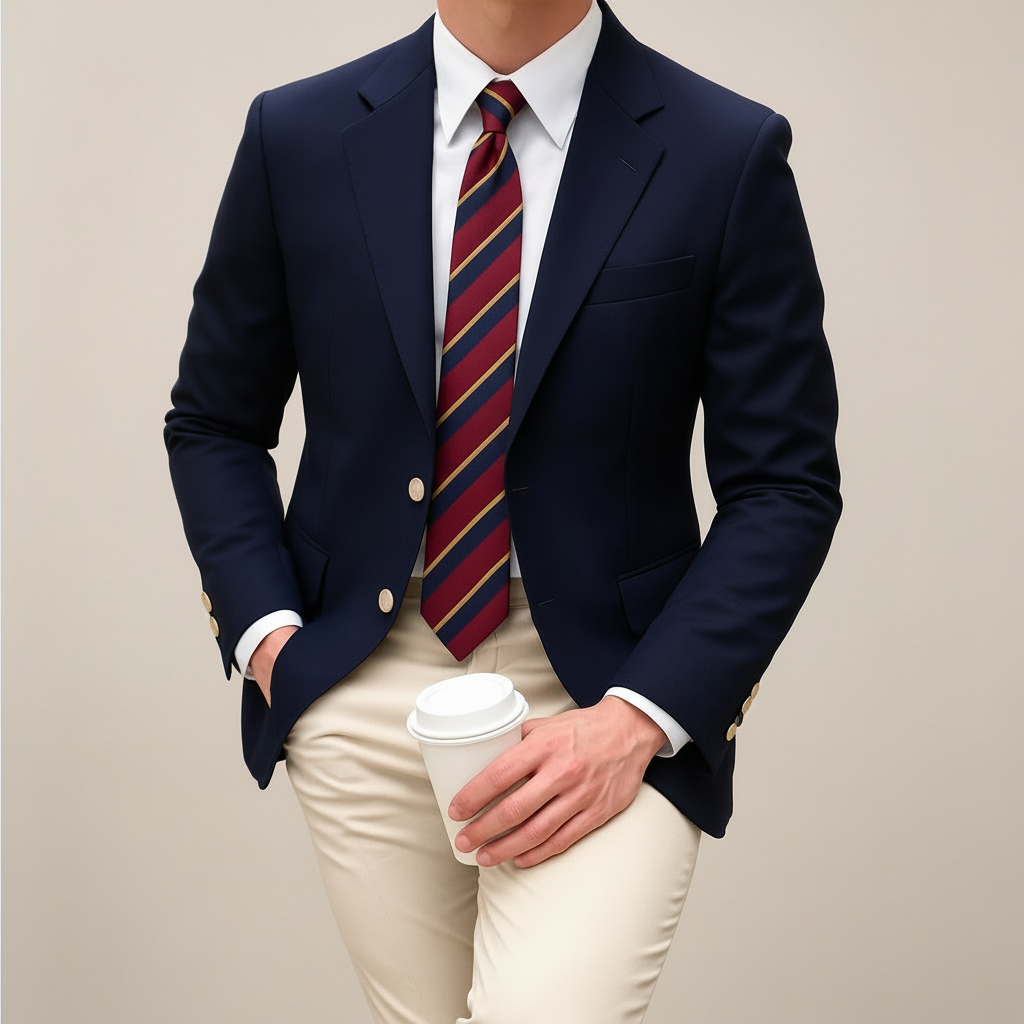 Herren Maßgeschneiderter Blazer Frühjahr Blau