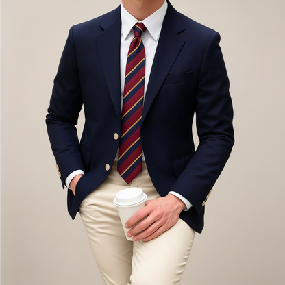Herren Maßgeschneiderter Blazer Frühjahr Blau