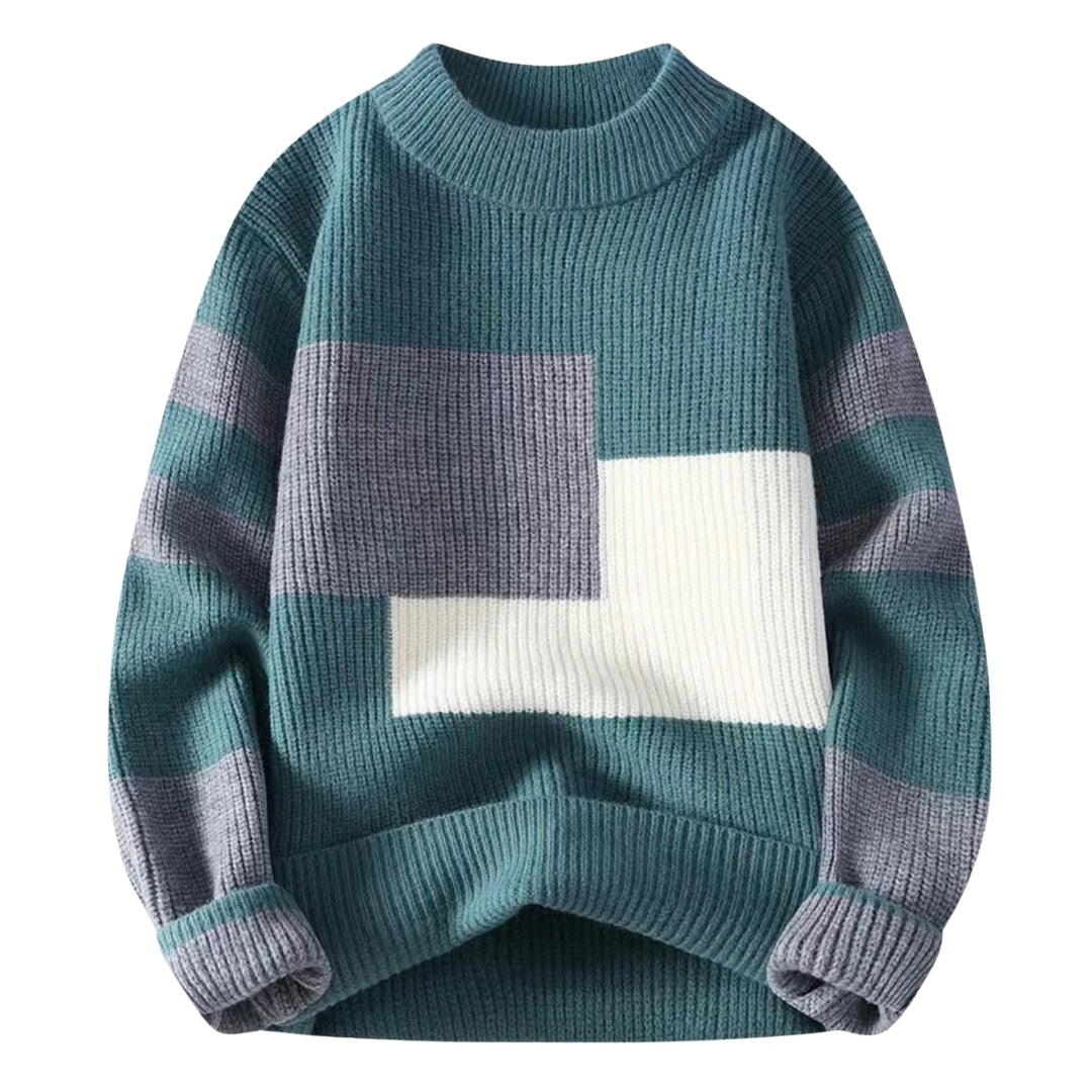 Herrenpulli Entspannter Look Baumwolle Beige