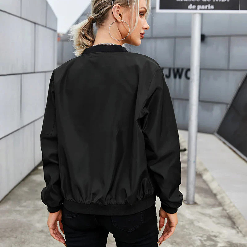 Damen Bomberjacke Kurz Winterjacke