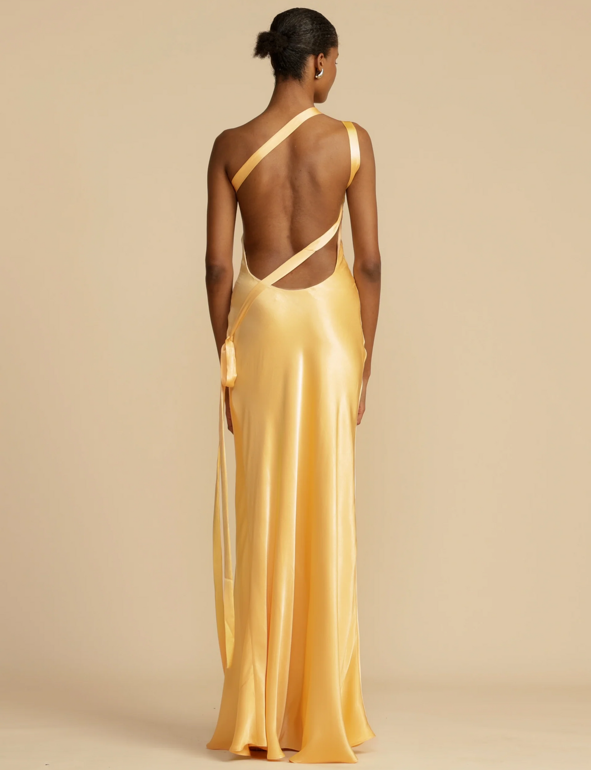 Eveloria Damen Satin Kleid Glänzend Sommerfarben