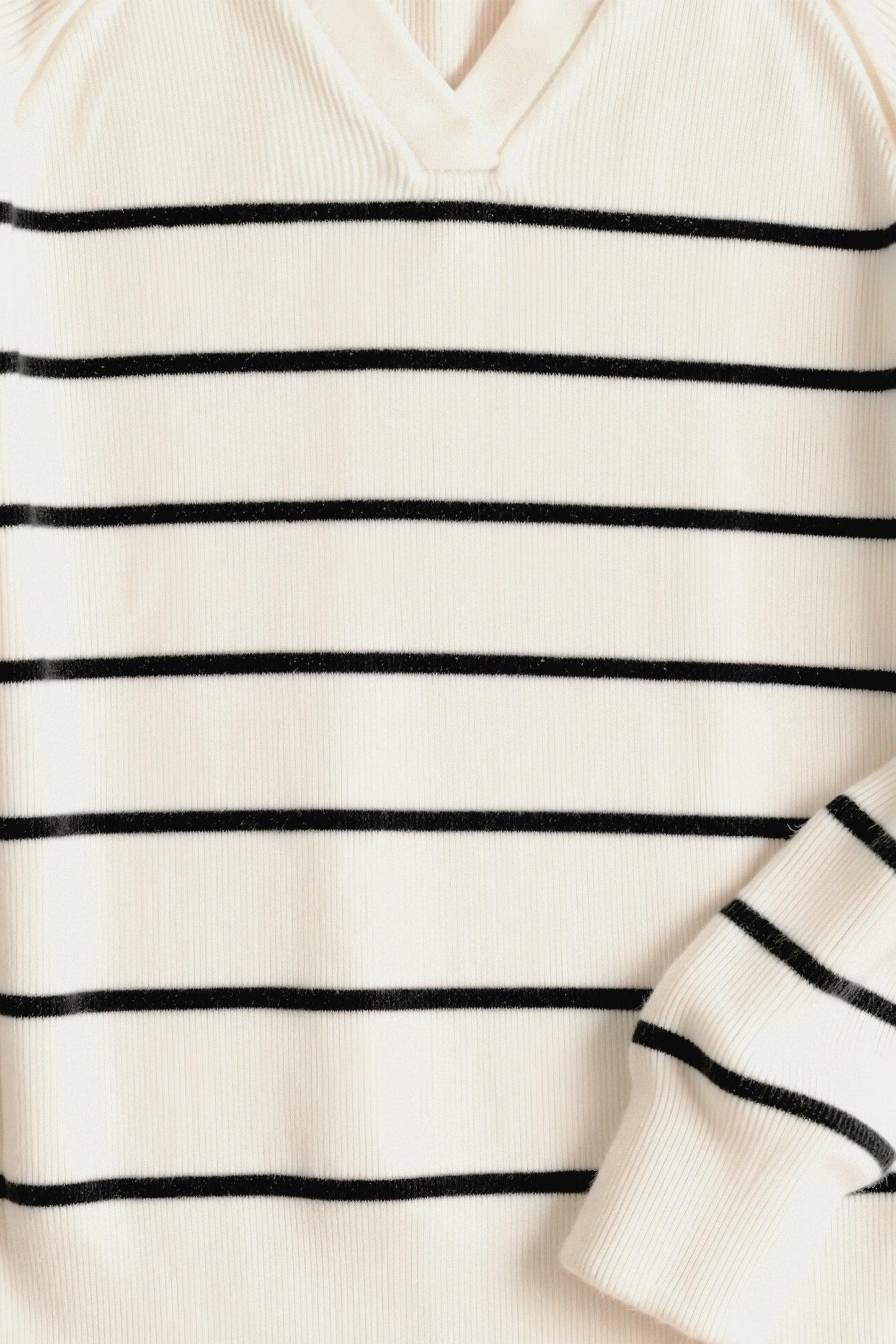 Gestreifte Herren Pullover mit Kragen