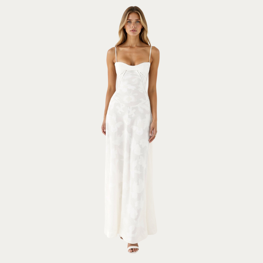 Damen Hochzeitsgast Maxikleid Lang - Eveloria