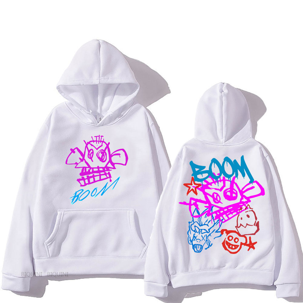 Eveloria Damen Langarm-Hoodie Arcane Jinx Cartoon
