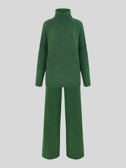 Damen Oversize Strickpullover Lounge-Set Gemütlich