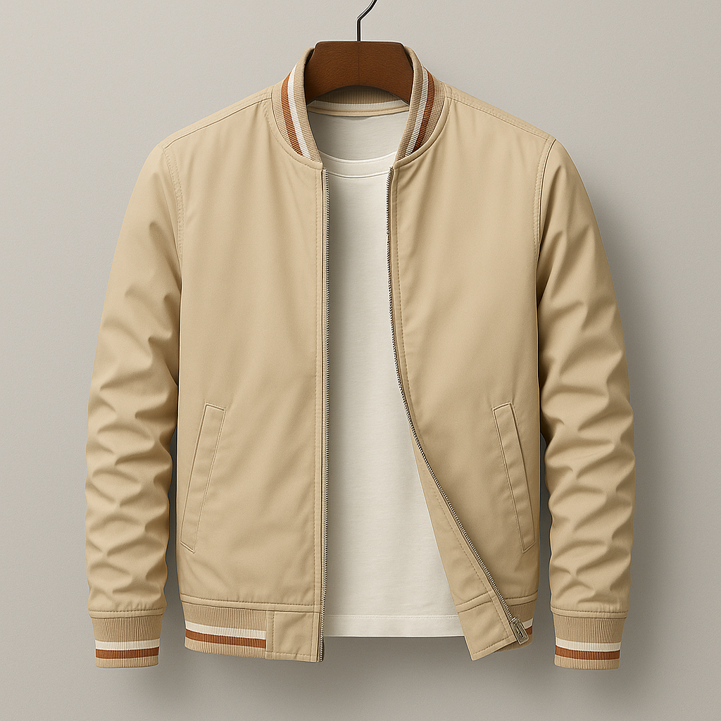 Herren Bomberjacke Sportlich Modern Polyester