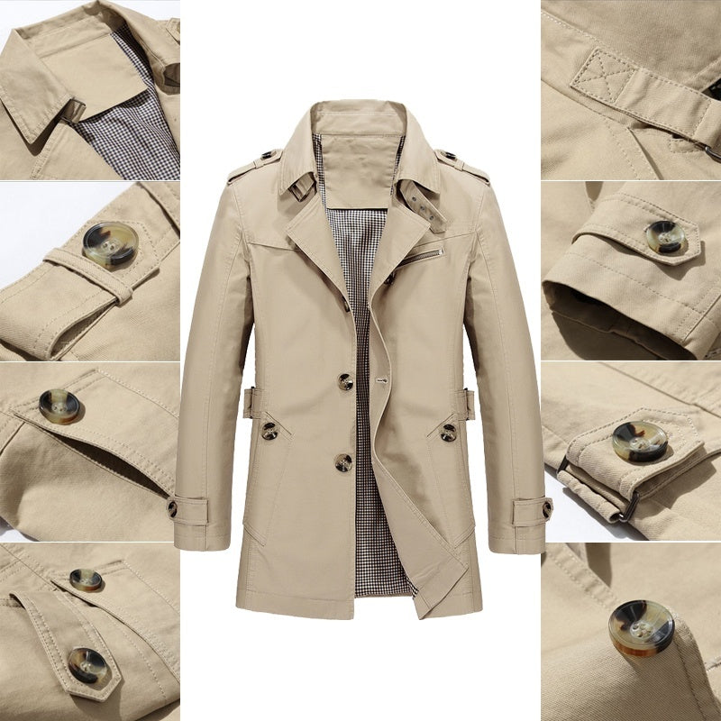 Herren Winterjacke Stilvoll Wärmeisolierend