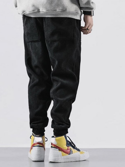 Eveloria Herren Jogginghosen Dehnbar Bequem Schwarz - Eveloria