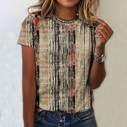 Eveloria Damen T-Shirt BedrucktVintage Style Weiß - Eveloria
