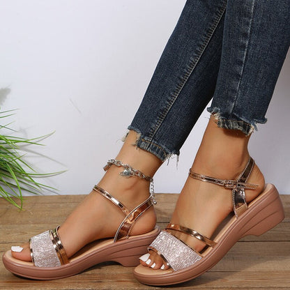 Eveloria Damen Orthopädische Sandalen Römischer Stil - Eveloria