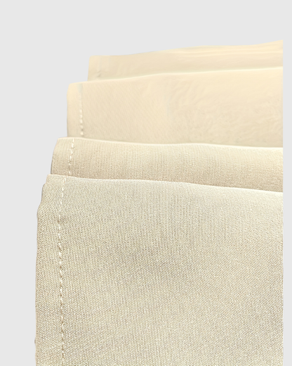 Elegantes Damenfreizeitkleid 3/4-Ärmel Komfortabel Beige