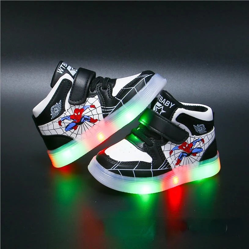 Kinder Schuhe LED Leuchtsohle Klettverschluss
