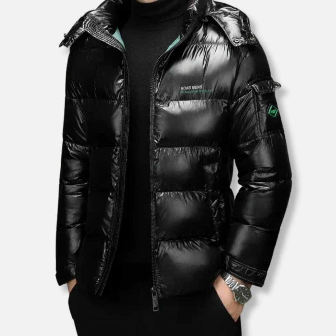 Eveloria Damen Pufferjacke Gesteppt Wasserabweisend Schwarz - Eveloria