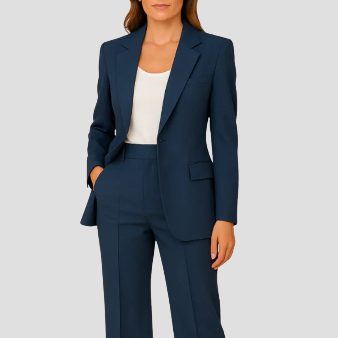 Damen Business Hosenanzug Zweiteilig - Eveloria