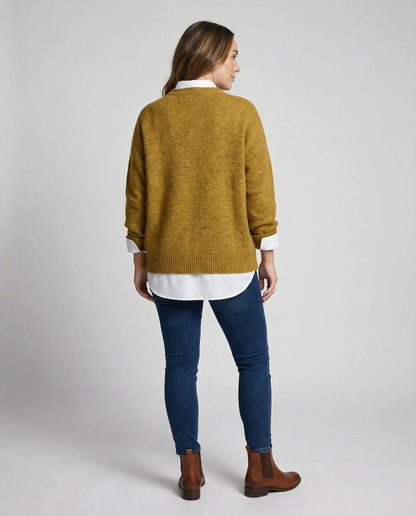 Damen Pullover Weich Modern Chic