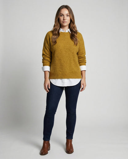 Damen Pullover Weich Modern Chic