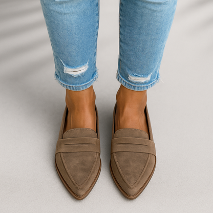 Damen Zehen-Loafer Schlanke Bequem