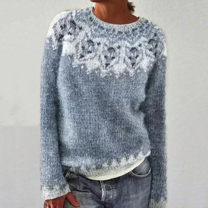 Damen Grobstrick Pullover Kurz
