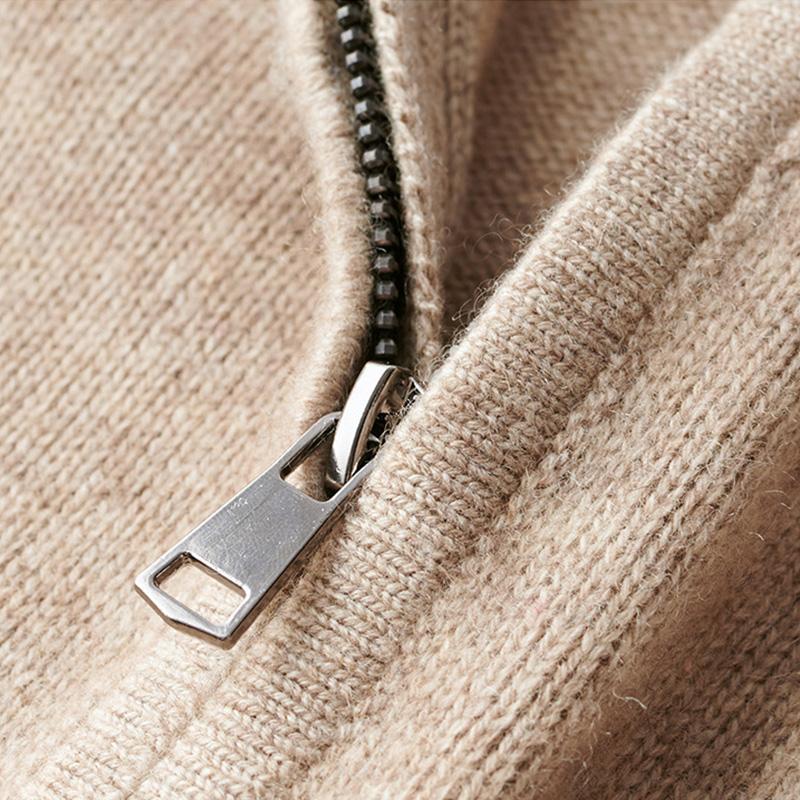Herren Zip-Shirt Langarm mit Reißverschluss