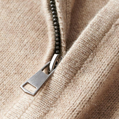 Herren Zip-Shirt Langarm mit Reißverschluss