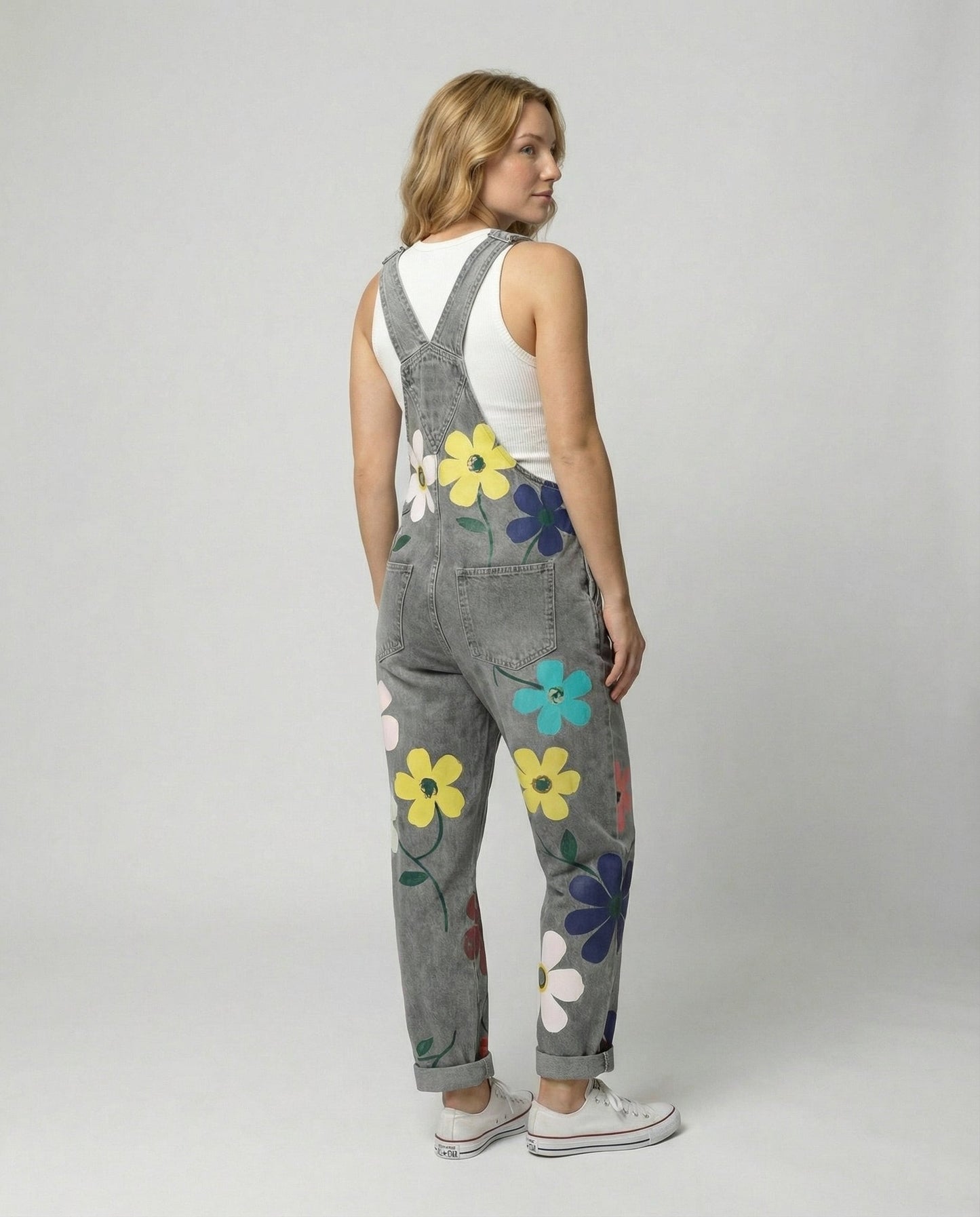 Damen Ärmelloser Denim-Overall