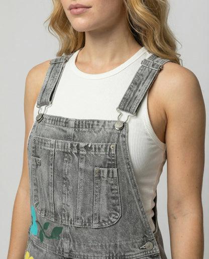 Damen Ärmelloser Denim-Overall
