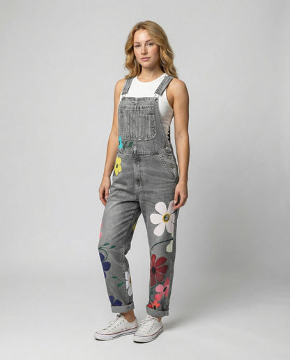 Damen Ärmelloser Denim-Overall - Eveloria