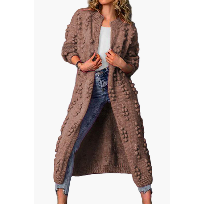 Eveloria Damen Strickjacke Stilvoll Beige