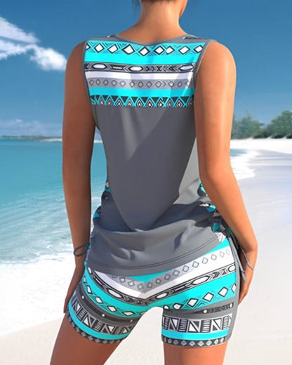 Eveloria Damen Tankini Badeanzug Set
