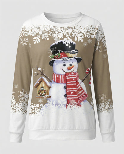 Bunter Schneemann Dekoration