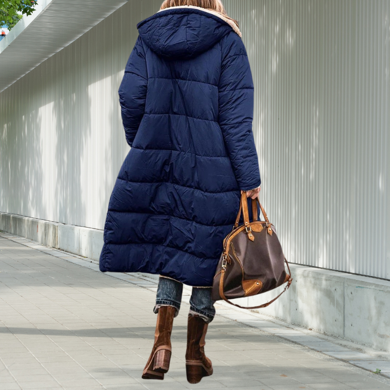 Damen Winterjacke Lang Gefüttert