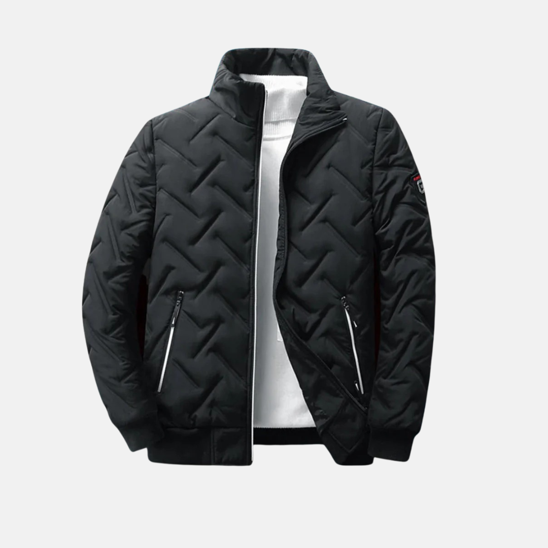 Eveloria Damen Steppjacke Isoliert Hochkragen Reißverschlusstaschen - Eveloria