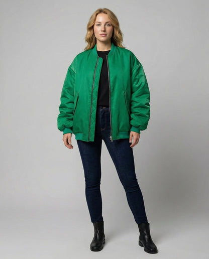 Herren Oversize Bomberjacke Lässig