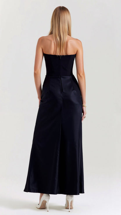 Damen Säulen Maxi Kleid Hochzeitsgäste