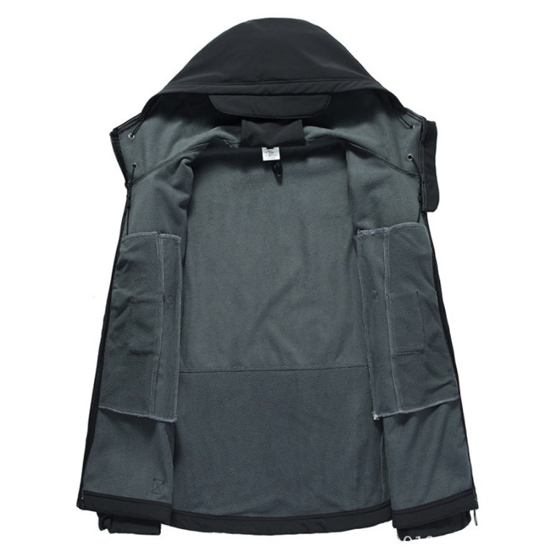 Herren Funktionsjacke Brayden Kapuze Multi-Taschen Wind- und