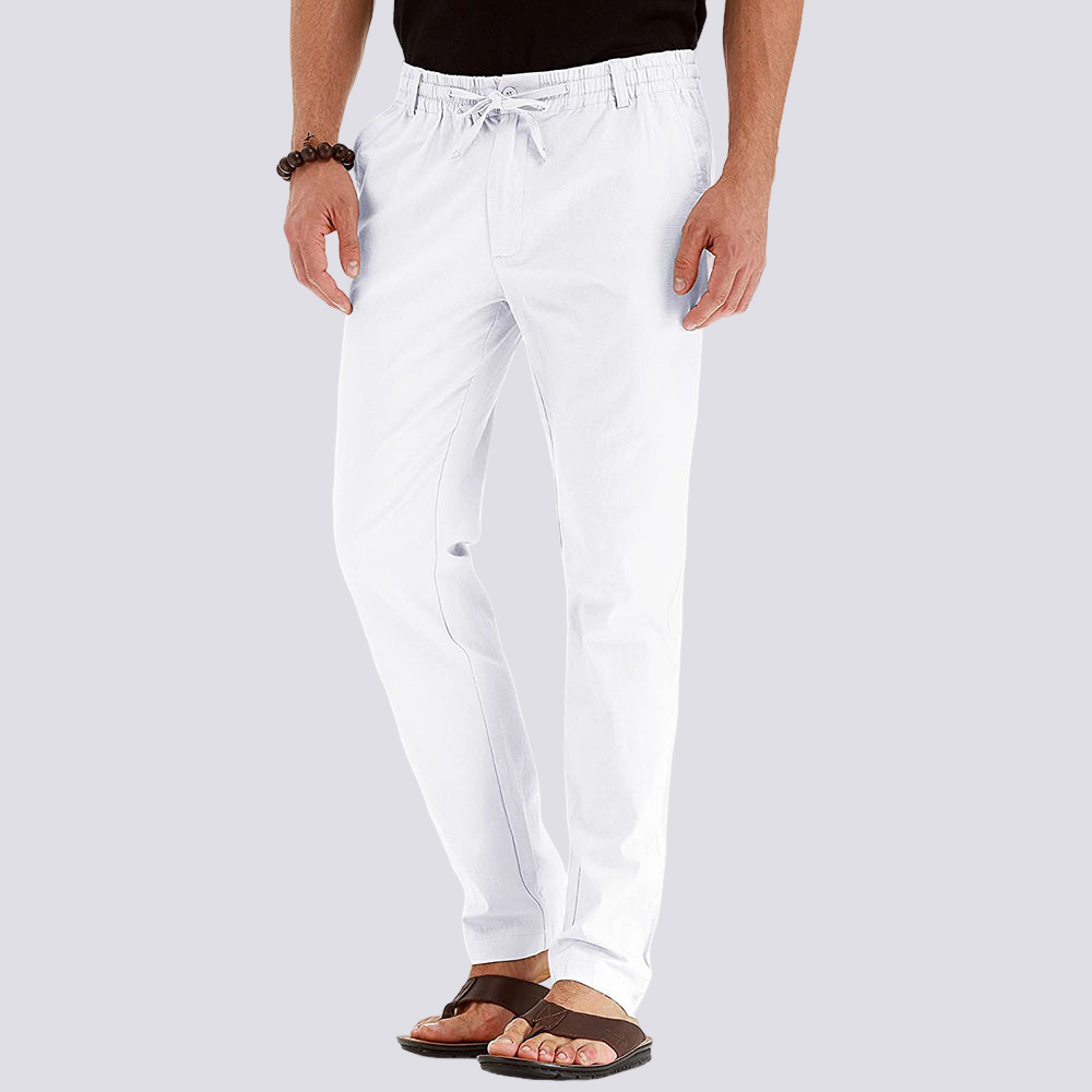 Herren Cargo Freizeithose Leicht Flexibler Bund Beige