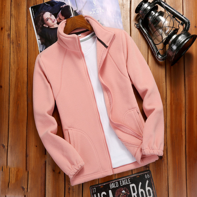 Damen Fleecejacke Reißverschluss Stehkragen Fleece