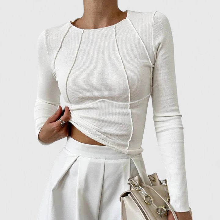 Damen Langarmshirt Enganliegend
