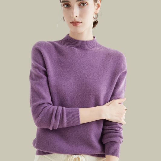 Damen Rollkragenpullover Merinowolle Winter - Eveloria