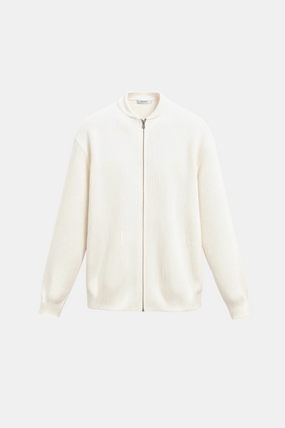 Damen Strickjacke Reißverschluss Elegantes Design